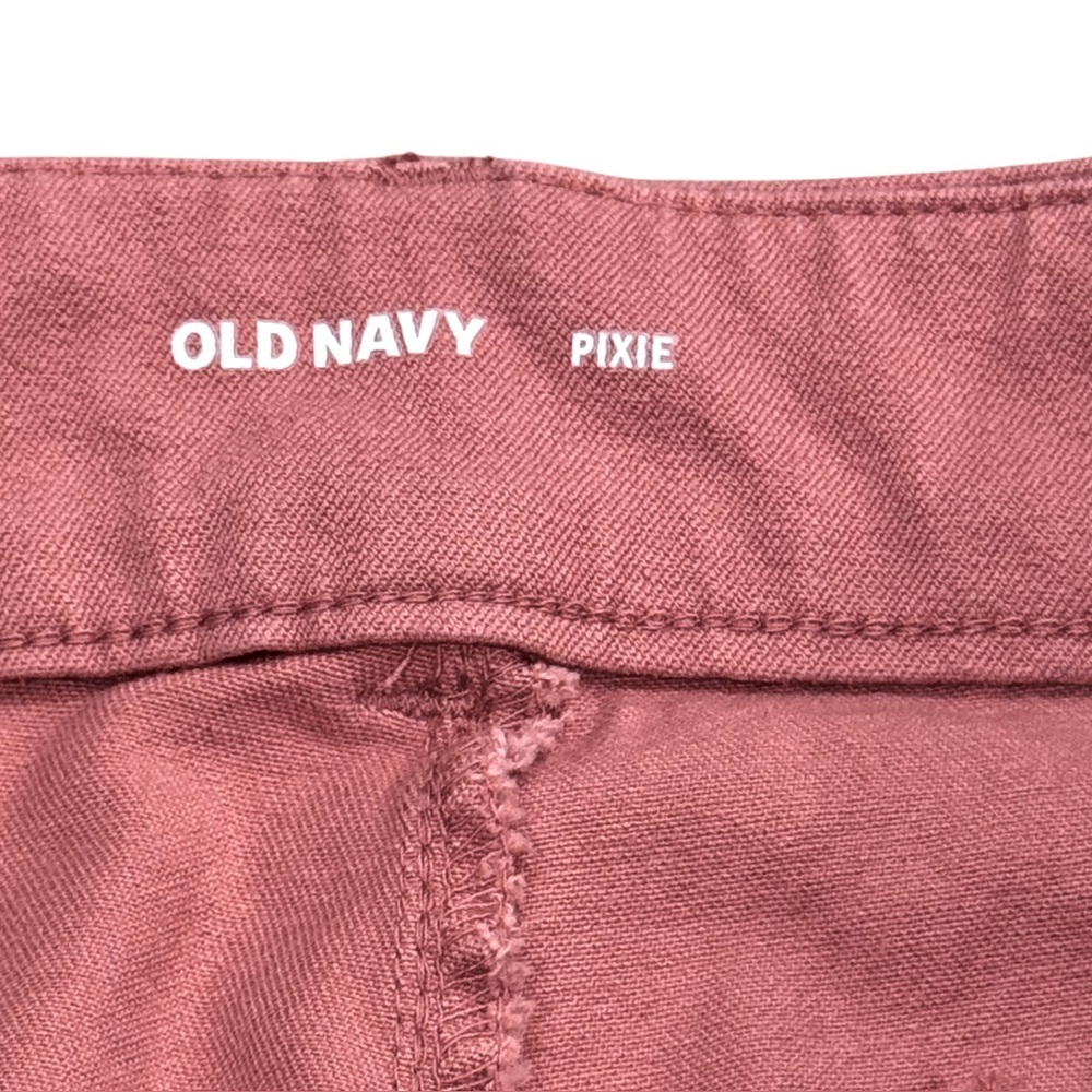 Old Navy Size 12 Amelia Rose High-Rise Twill Pixie Ankle Pant Cotton/Spandex - Picture 6 of 7